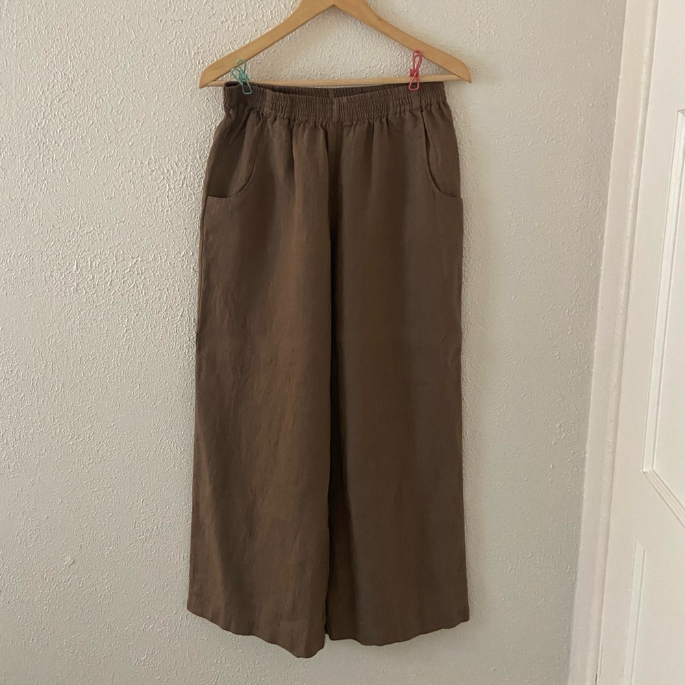 NWOT Linenfox Ocean Pants in “Cacao” size Large